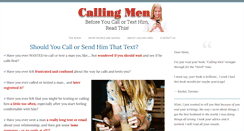 Desktop Screenshot of callingmen.com